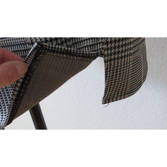 H&M Ladies Houndstooth Formal Above the Knee Skirt Black/gray L (read) EUC - Picture 6 of 6
